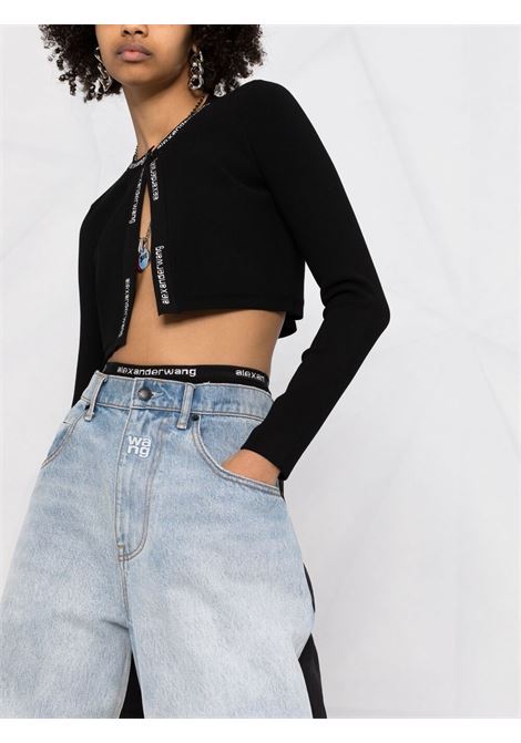 Cardigan crop in nero - donna ALEXANDER WANG | 4KC2213076001