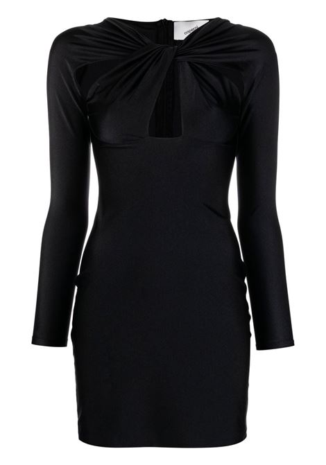 Black twisted cut-out dress - women  COPERNI | COPJS18545BLK