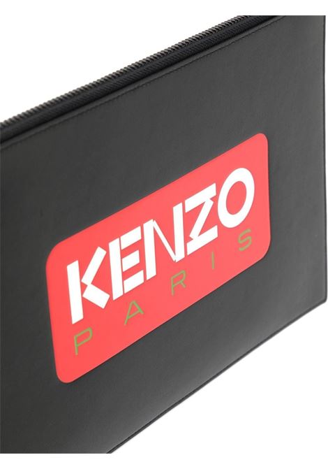 Clutch con stampa in nero - unisex KENZO | FD55PM822L4199