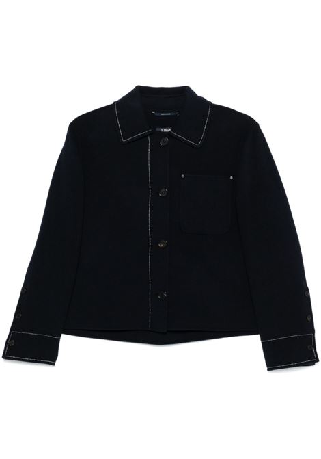 Blue wolf shirt-jacket S Maxmara - women