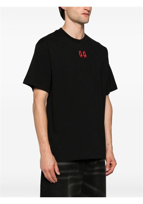 Black lasered T-shirt 44 LABEL GROUP - men 44 LABEL GROUP | B0030376FA528P496