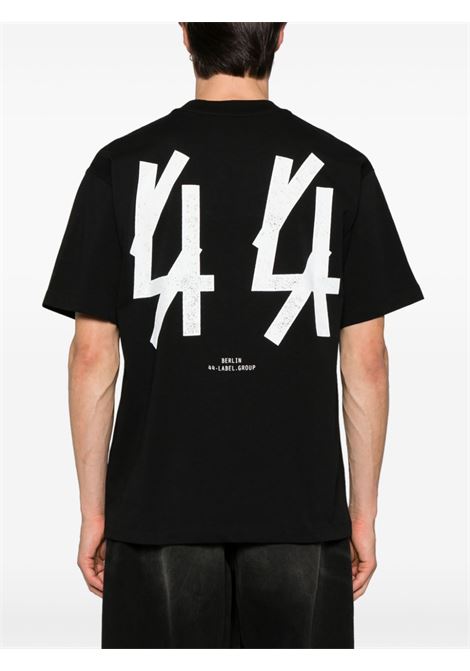 T-shirt Front Row in nero di 44 LABEL GROUP - uomo 44 LABEL GROUP | B0030376FA528P497