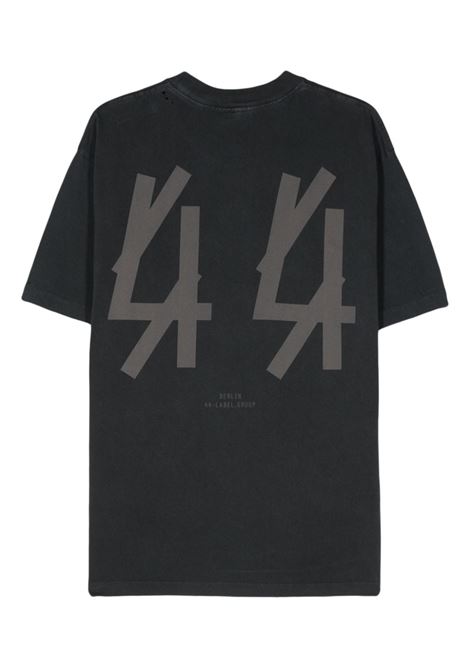 T-shirt a maniche corte con logo in nero 44 Label Group - uomo 44 LABEL GROUP | B0030376FA528P518
