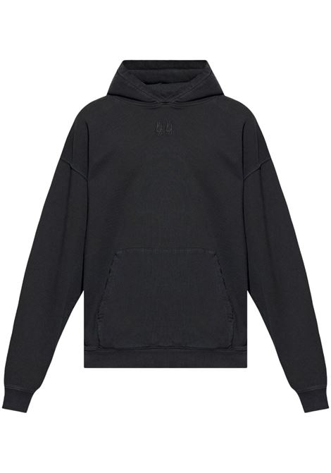 Black Rear-logo-print hoodie 44 Label Group - men