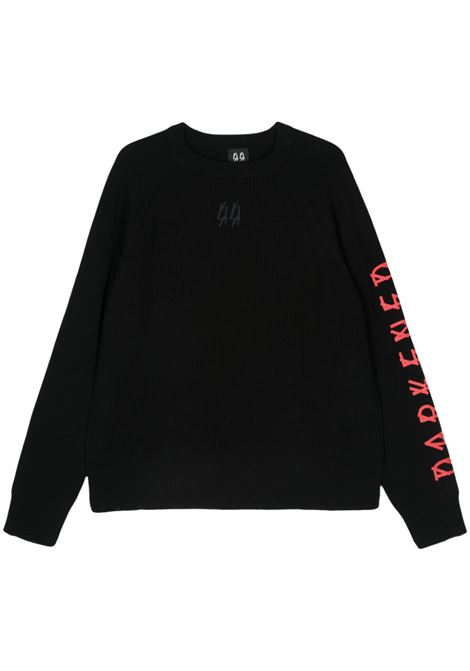 Black Darkened logo-print sweatshirt 44 LABEL GROUP - men 44 LABEL GROUP | B0030541KN017P511