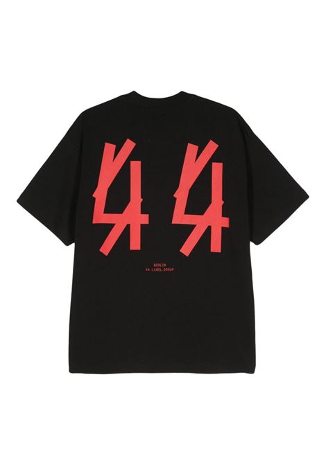 Black logo-print T-shirt 44 LABEL GROUP - men 44 LABEL GROUP | B0030556FA528P395