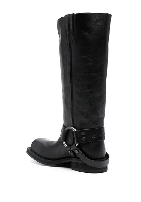 Black 30mm knee-high leather boots Acne Studios - women ACNE STUDIOS | AD0683900