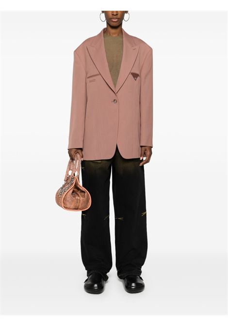 Brown peak-lapels single-breasted blazer Acne - women ACNE STUDIOS | AH0293CQR