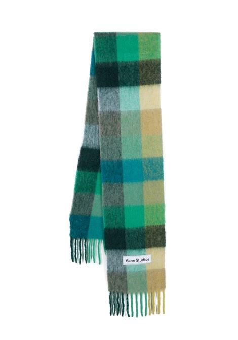 Multicolour checked mohair-blend scarf Acne studios - unisex ACNE STUDIOS | CA0084DQD