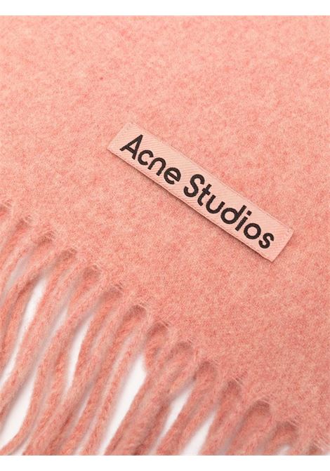 Pink fringed scarf - unisex ACNE STUDIOS | CA021029N