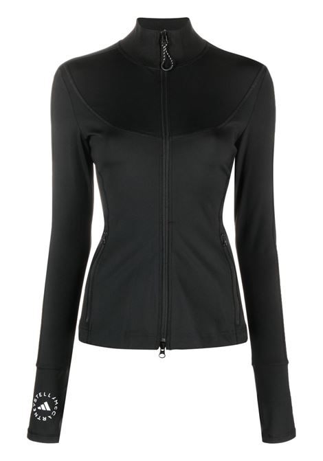 Black TruePurpose zip-up training top Adidas by stella mccartney - women  ADIDAS BY STELLA MC CARTNEY | Top | IB6788BLK