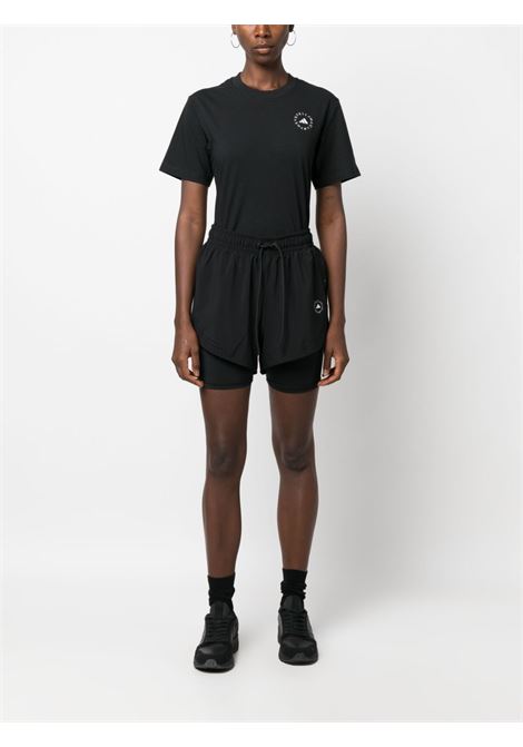 Black TruePurpose layered track shorts - women ADIDAS BY STELLA MC CARTNEY | IB6824BLK