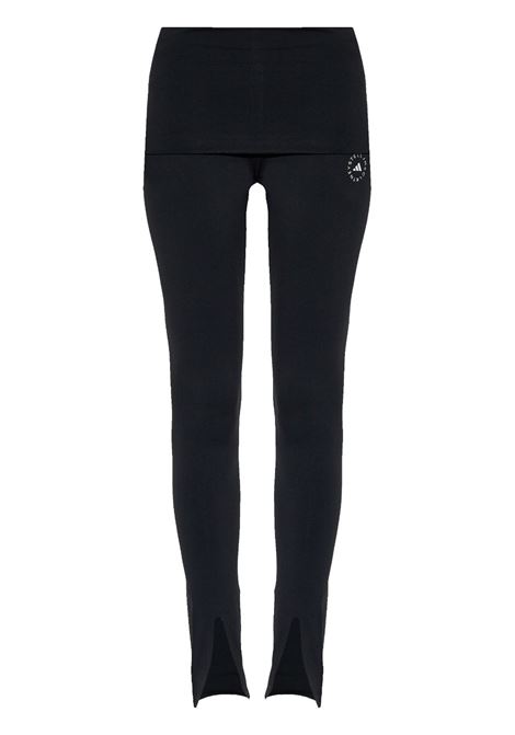 Leggings a vita alta in nero Adidas by stella mc cartney - donna ADIDAS BY STELLA MC CARTNEY | Leggings | IW0515BLK