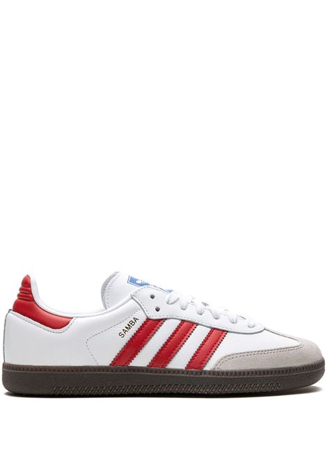 White, grey and red samba low-top sneakers - men ADIDAS | IG1025WHTRD