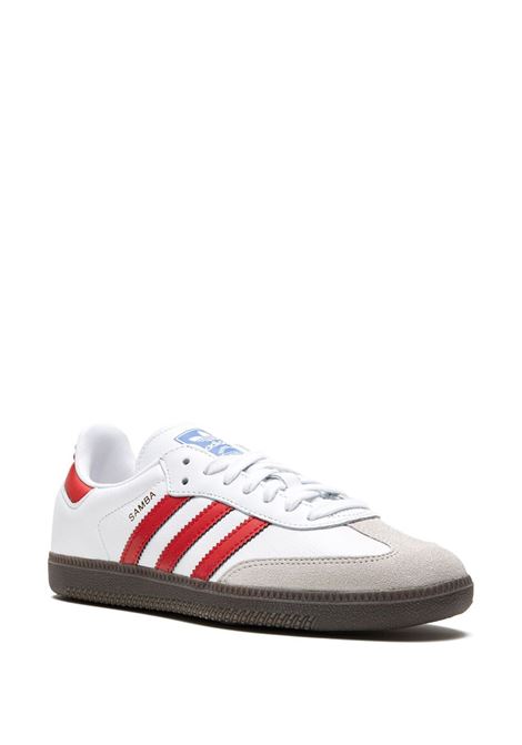 White, grey and red samba low-top sneakers - men ADIDAS | IG1025WHTRD