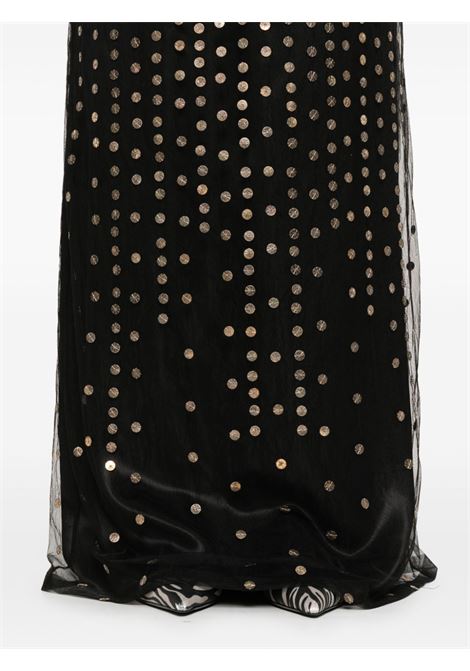 Black stud-embellished maxi skirt Alberta Ferretti - women ALBERTA FERRETTI | 011451400555