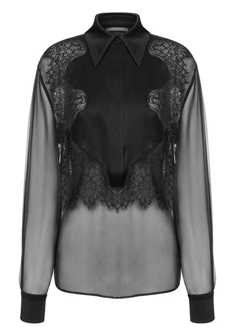 Black lace-detail shirt Alberta Ferretti - women ALBERTA FERRETTI | 022566140555