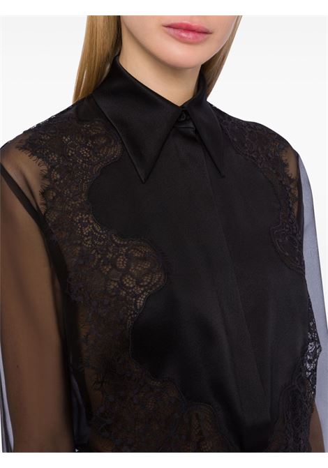 Black lace-detail shirt Alberta Ferretti - women ALBERTA FERRETTI | 022566140555