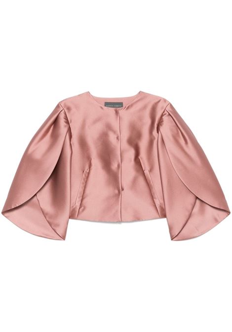 Tulip sleeves pink satin jacket Alberta Ferretti - women ALBERTA FERRETTI | Blazers | 050266250176