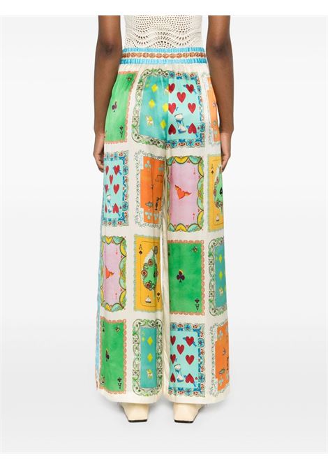 Multicolor Rummy silk wide-leg trousers Alemais - women ALEMAIS | 3279PMLT