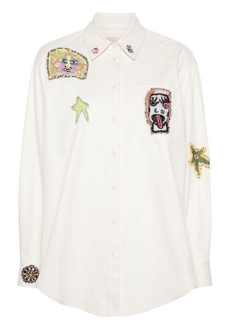 White x Michael Swaney players-embroidered shirt ALEMAIS - women ALEMAIS | 3305TCRM