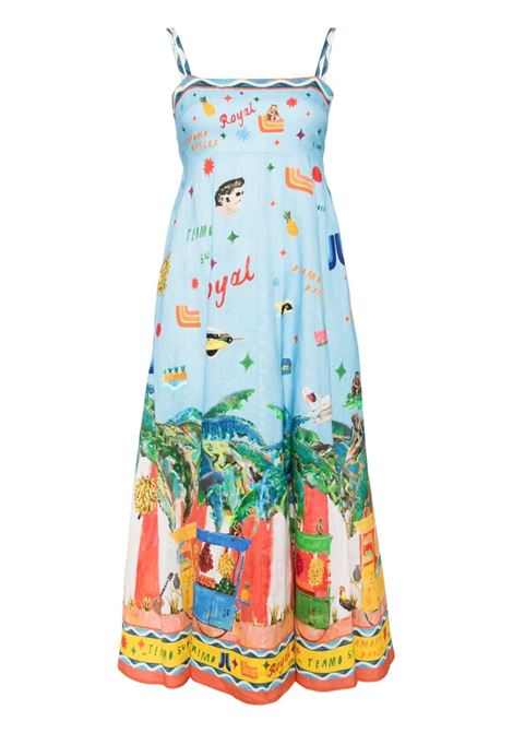 Multicolor x Adam Lester Teamo Supremo midi dress Alemais - women