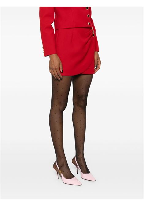 Red embellished-button virgin wool mini skirt Alessandra Rich - women ALESSANDRA RICH | FABX3806F43721993