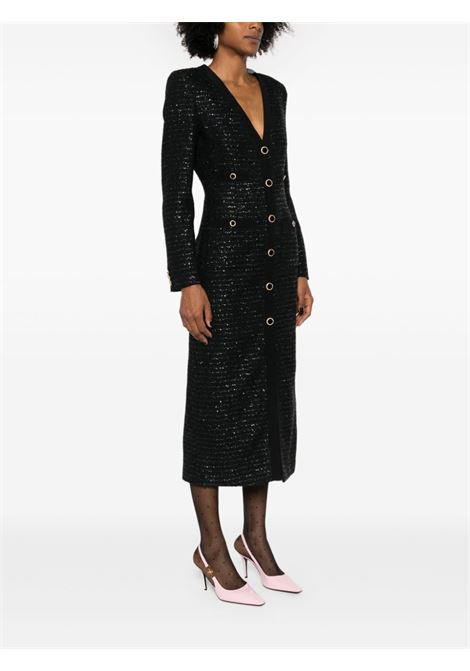 Black sequin-embellished tweed midi dress Alessandra Rich - women ALESSANDRA RICH | FABX3809F43640900