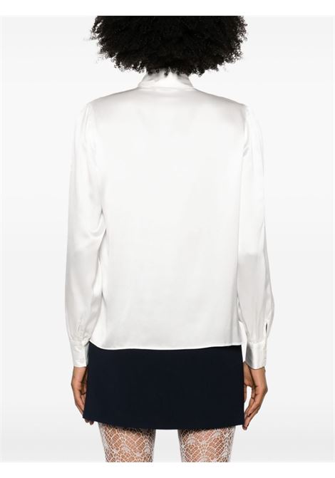 Blusa con fiocco in seta in bianco Alessandra Rich - donna ALESSANDRA RICH | FABX3812F43760822