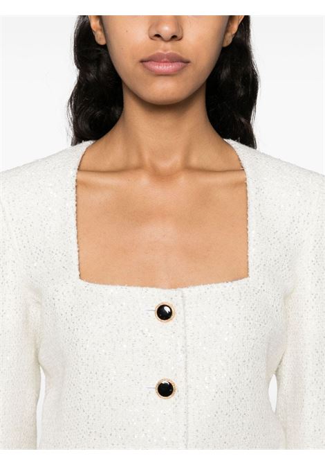 White sequin-design tweed jacket Alessandra Rich - women ALESSANDRA RICH | FABX3839F43640822