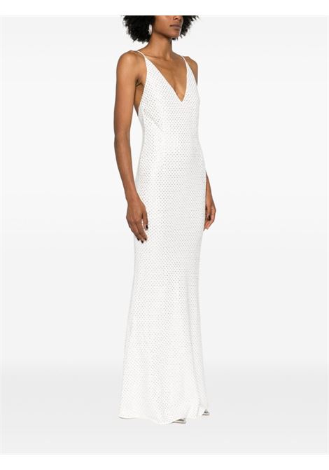 White crystal embellished dress Alessandra Rich - women ALESSANDRA RICH | FABX3843F24640822