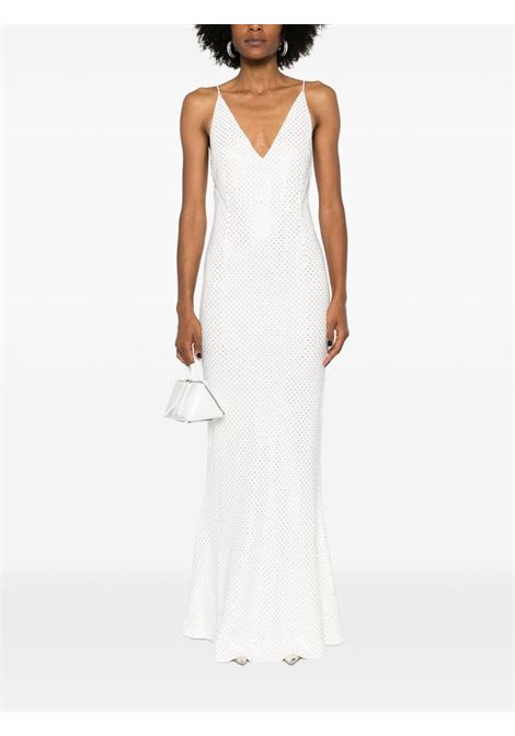 White crystal embellished dress Alessandra Rich - women ALESSANDRA RICH | FABX3843F24640822