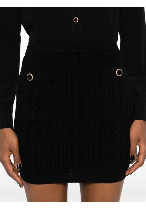 Black cable-knit mini skirt Alessandra Rich - women  ALESSANDRA RICH | FABX3869K43920060