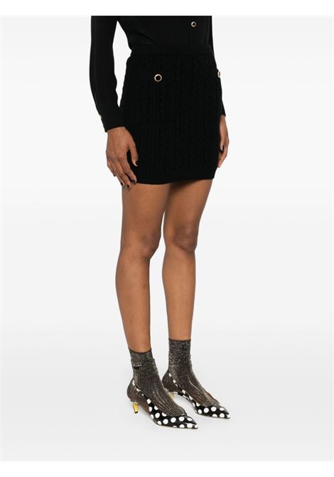 Black cable-knit mini skirt Alessandra Rich - women  ALESSANDRA RICH | FABX3869K43920060