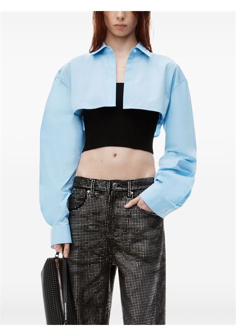 Light blue and black top and shirt two-piece set Alexander Wang - women ALEXANDER WANG | 1KC3241063986