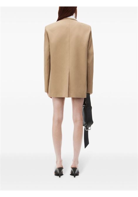 Beige and white Pre-styled layered single-breasted blazer Alexander Wang - women ALEXANDER WANG | 1WC3242563282