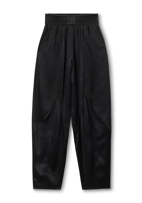 Pantaloni affusolati con finitura satinata in nero Alexander Wang - donna ALEXANDER WANG | 1WC3244740001