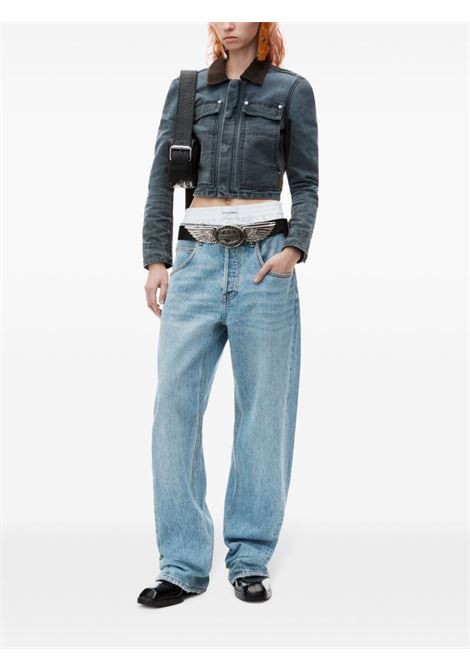 Light blue layered wide-leg jeans Alexander Wang - women ALEXANDER WANG | 4DC3244402471A