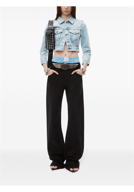 Jeans a gamba ampia in nero di Alexander Wang - donna ALEXANDER WANG | 4DC3244403011
