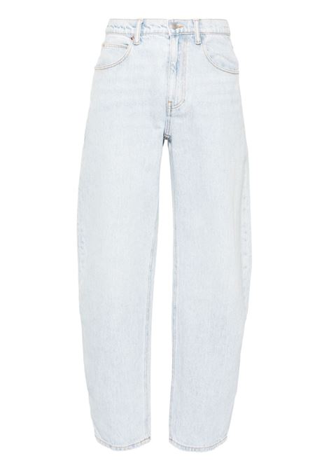 Jeans a vita alta affusolata in azzurro di Alexander Wang - donna ALEXANDER WANG | Jeans | 4DC3244410453