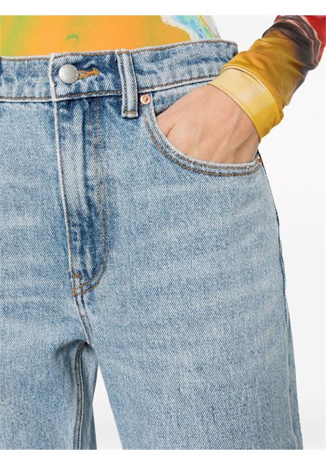 Jeans dritti a vita media in blu - donna ALEXANDER WANG | 4DC4234158471A