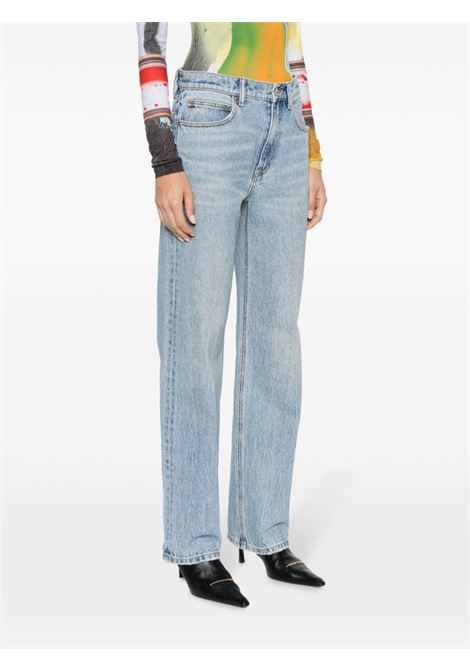 Blue mid-rise straight-leg jeans - women ALEXANDER WANG | 4DC4234158471A