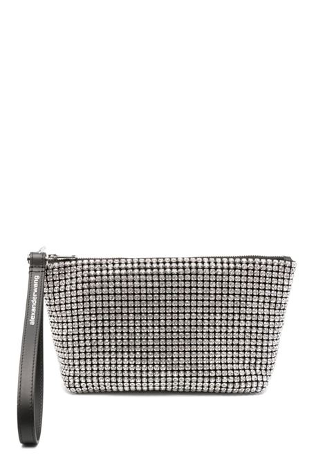 Clutch Heiress nero e argento Alexander Wang - donna ALEXANDER WANG | Borse a mano | 70424N13M100