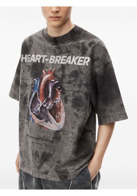 Grey Heartbreaker graphic-print T-shirt Alexander Wang - unisex  ALEXANDER WANG | UCC3241704023A