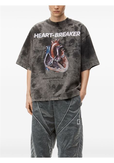 T-shirt Heartbreaker con stampa grafica in grigio Alexander Wang - unisex ALEXANDER WANG | UCC3241704023A