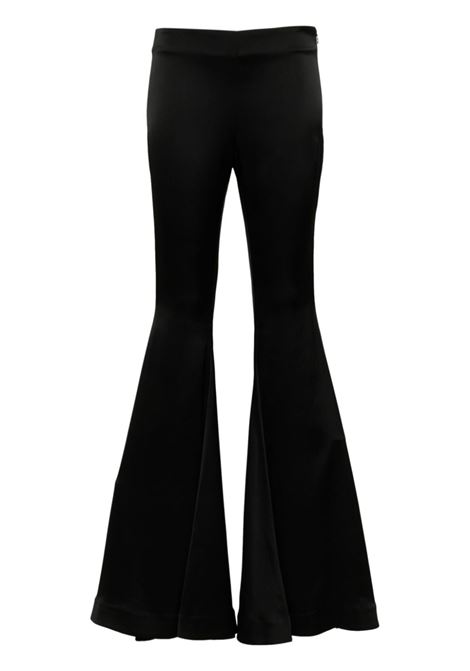 Black high-waist flared trousers Amen - women