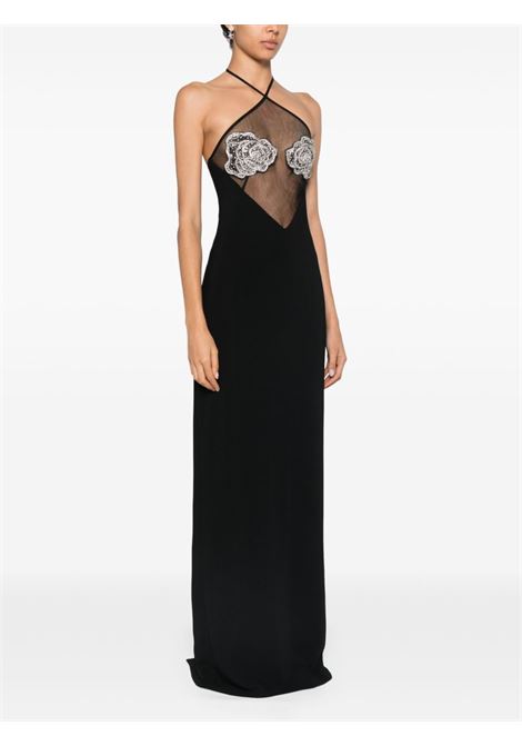 Black and silver crystal-embellished gown Amen - women  AMEN | AMW24517L74