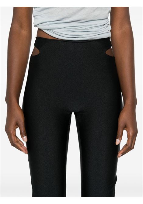 Black cut-out detail leggings Amen - women  AMEN | HMW24300009