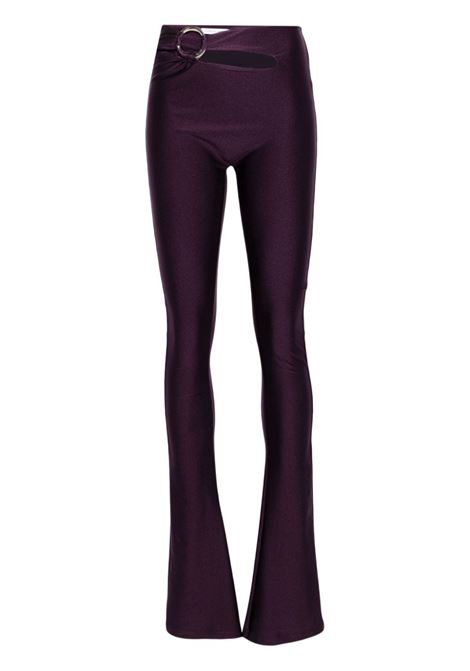 Leggings con dettaglio anello in bordeaux Amen - donna AMEN | HMW24304008