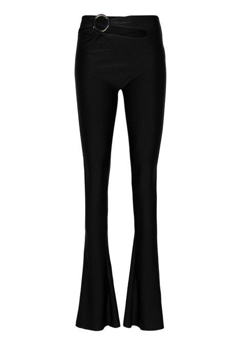 Black ring-detail leggings Amen - women  AMEN | HMW24304009